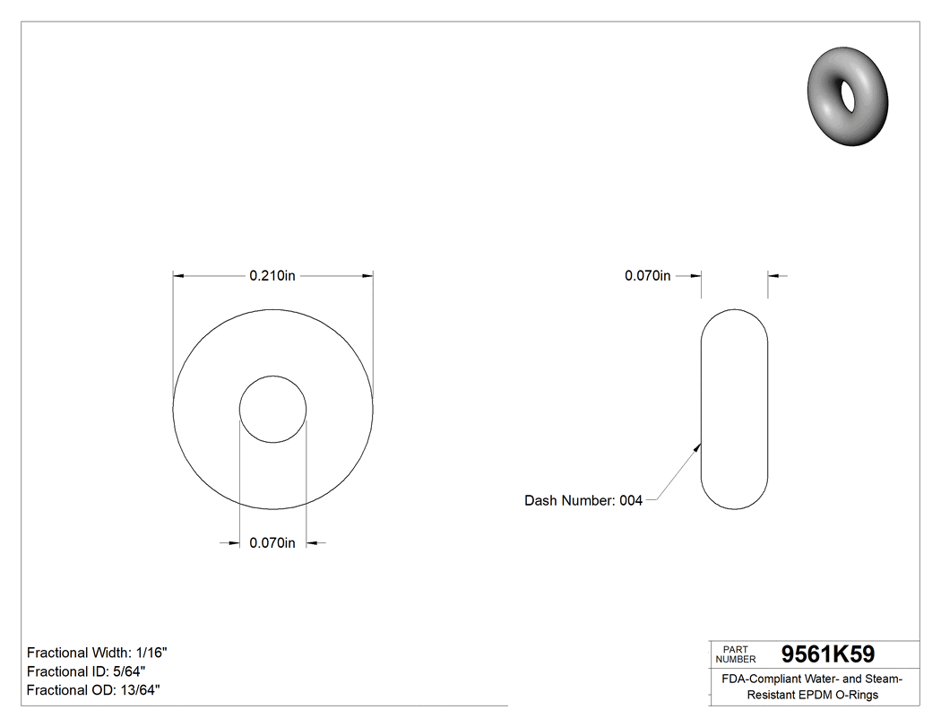 Technical drawing - 9561K59